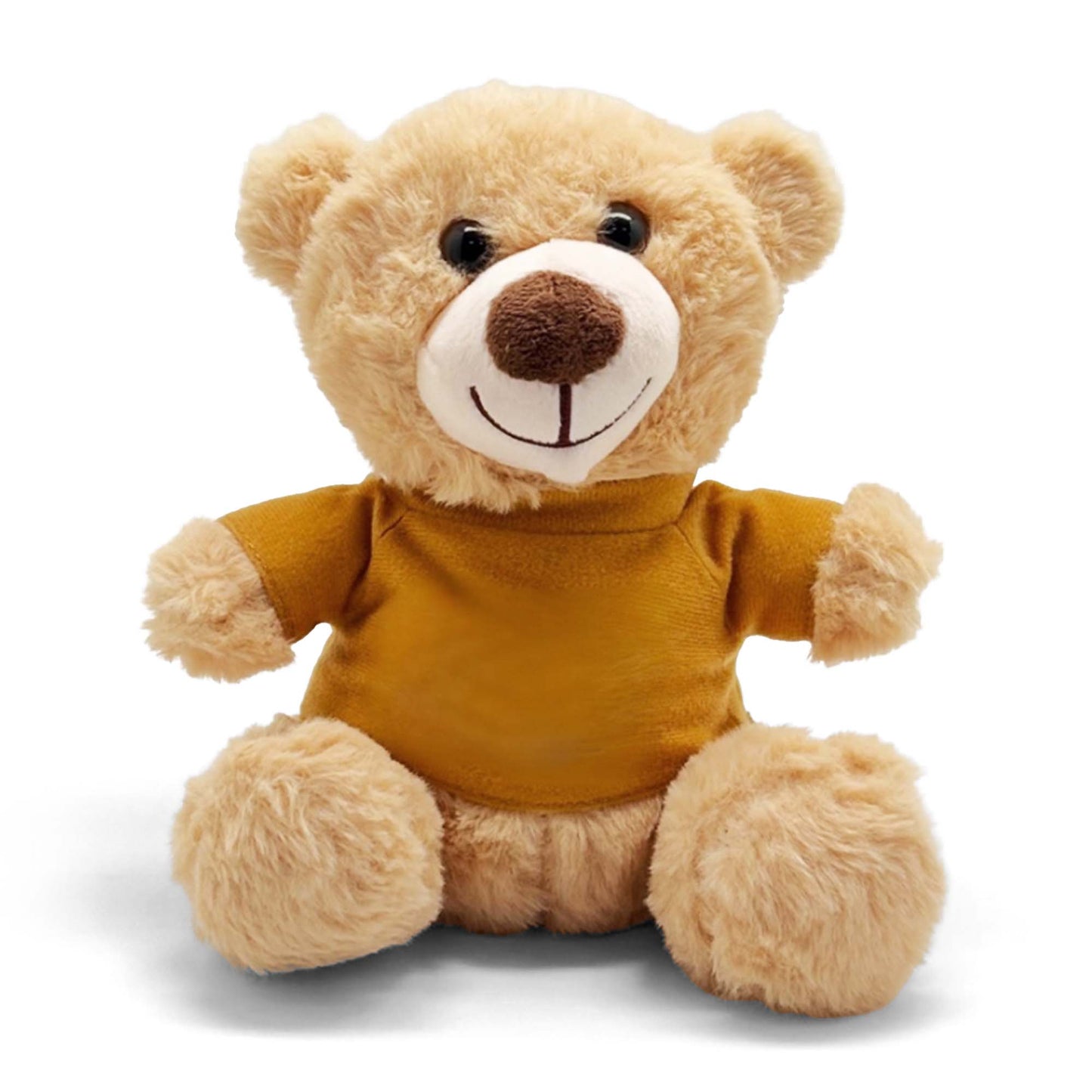 Brown Teddy Bear 20cm with Customizable Marigold T-shirt