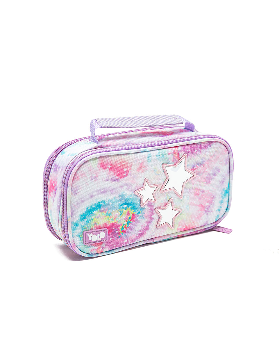 Suitcase Pencil Case - Tie Dye Stars