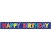 Bold Blue Birthday Banner Foil (12 Inches)