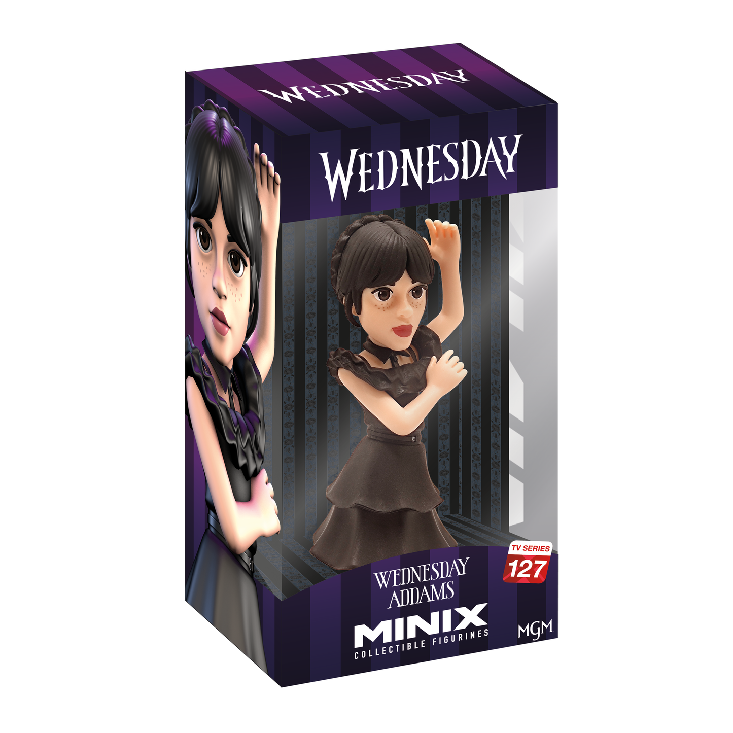 Minix Figurine 12cm Wednesday Wednesday in Ball Dress Front Box