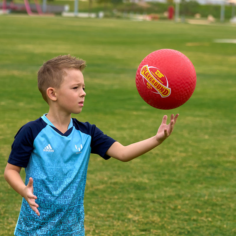 Dawson Sports Playground Rubber Dodgeball - 8.5" - Red