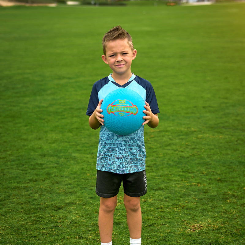 Dawson Sports Playground Rubber Dodgeball - 8.5" - Blue