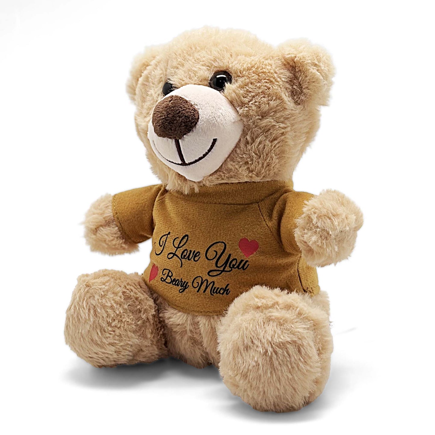 Brown Teddy Bear 20cm with Customizable Marigold T-shirt