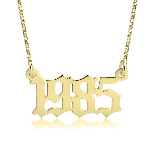 Year Name Necklace