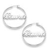 Hoop Name Earrings