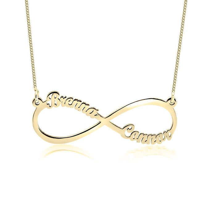 Infinity Couple Name Necklace