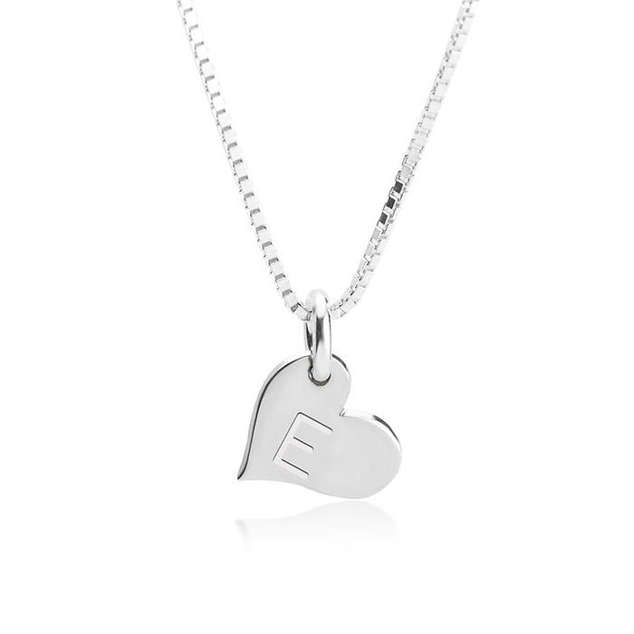 Heart Initial Necklace