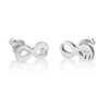 Infinity Initial Earrings