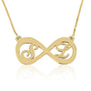 Infinity Necklace with Two Letters