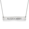 Roman Numeral Date Necklace