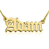 Old English Name Necklace