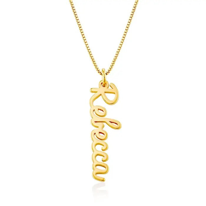 Vertical Name Necklace