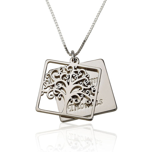 Engraved Family Tree Necklace