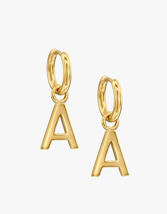 Initial Earrings