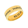 Wide Engraved Band Ring