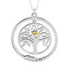 Family Tree Necklace With Birthstone II