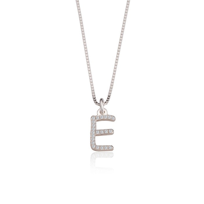 Cubic Zirconia Initial Necklace