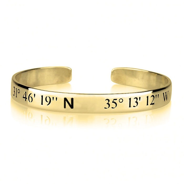 Longitude and Latitude Bracelet