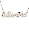 Birthstone Name Necklace II