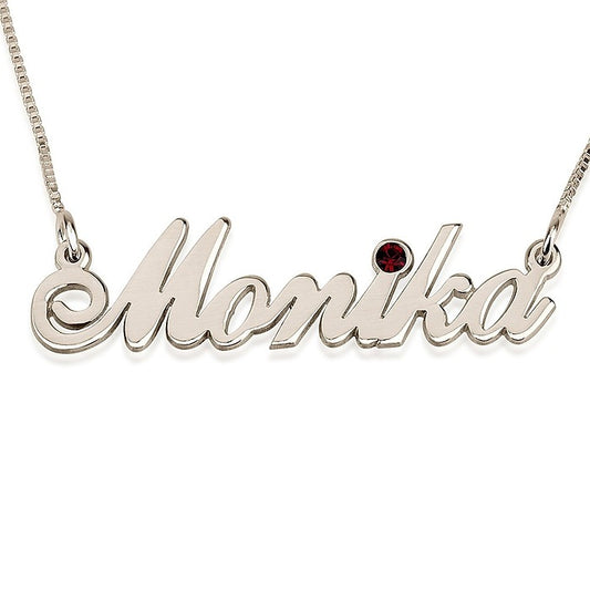 Birthstone Name Necklace II