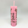 Personalized Plastic Tumbler - Pink