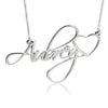 Name Necklace with Heart