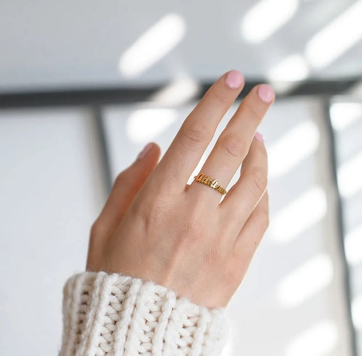 Personalized Name Ring