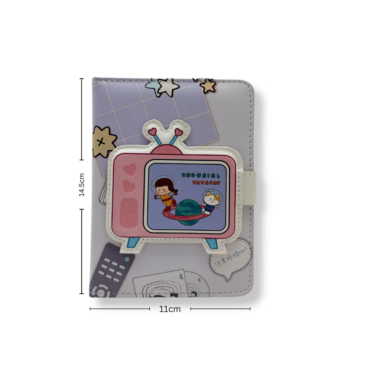 Kawaii Cute TV Theme Notebook with Magnetic Flap