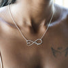 Heart Shape Infinity Name Necklace