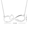 Infinity Heart Name Necklace