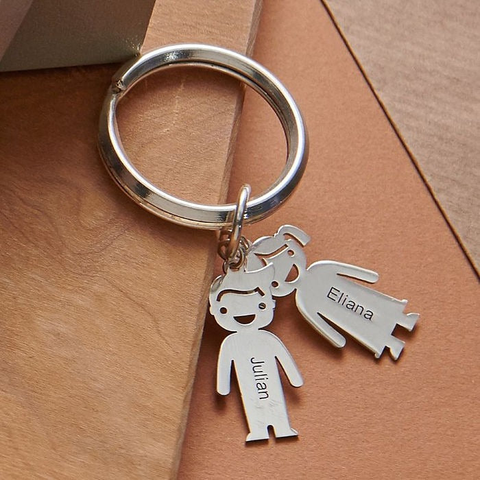 Family Name Engraved Keychain