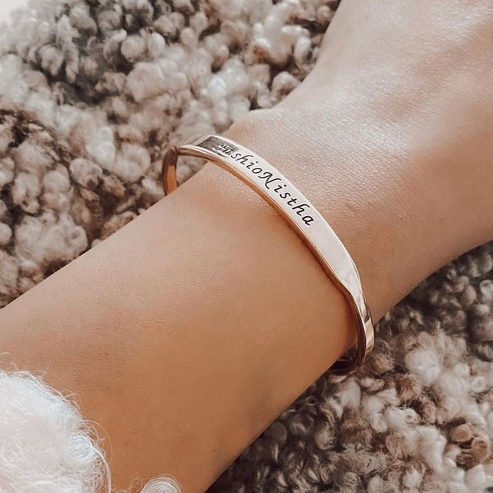 Inspirational Engraved Bangle