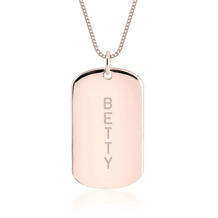 Personalized Dog-Tag Name Necklace