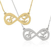 Infinity Necklace with Two Letters