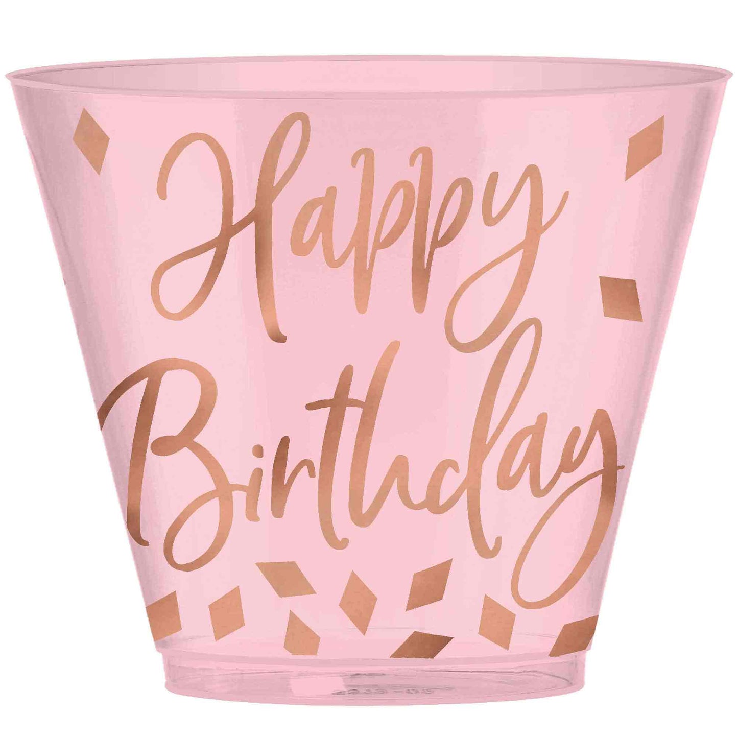 Blush Birthday Tumbler Plastic Hot-Stamp (9 OZ)