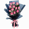 Butterfly Wings Valentine Bouquet with Pink Roses