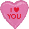 Valentine Heart Shaped Balloon - I Heart You Candy Heart Foil Balloon 18in