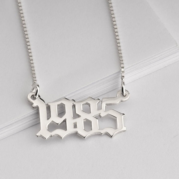 Year Name Necklace