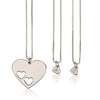 Mother Daughter Heart Necklace