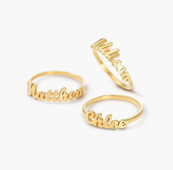 Personalized Name Ring