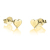 Heart Initial Studs