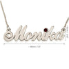 Birthstone Name Necklace II