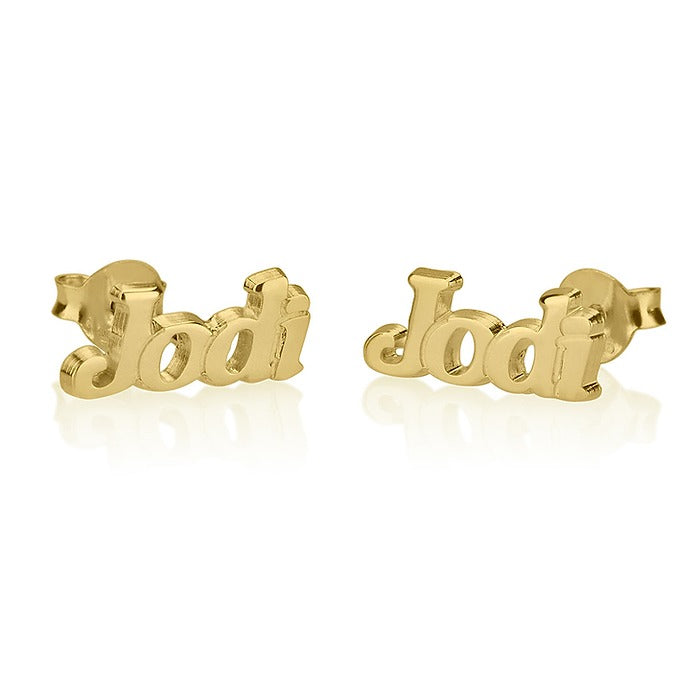 Name Stud Earrings