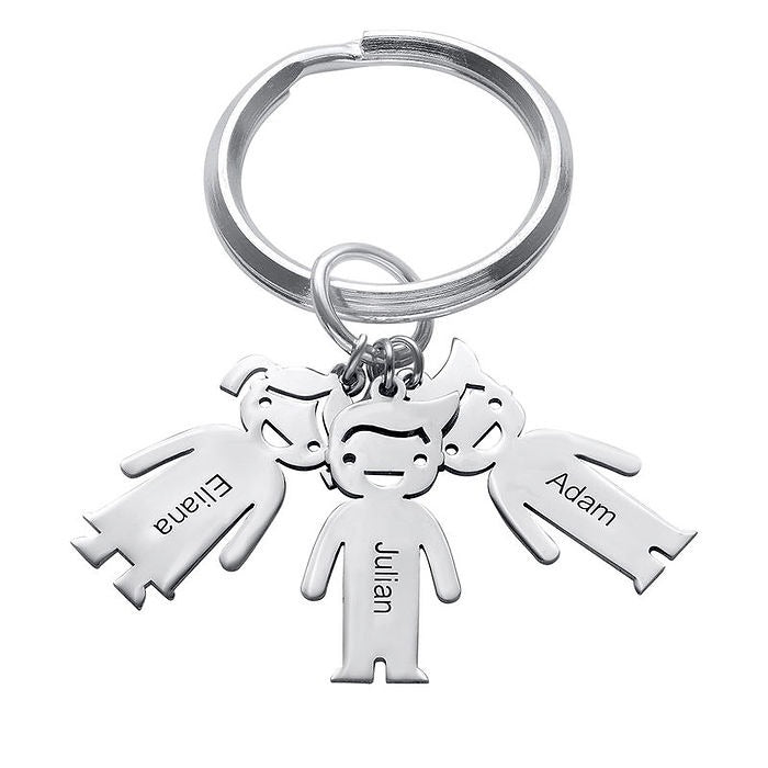 Family Name Engraved Keychain