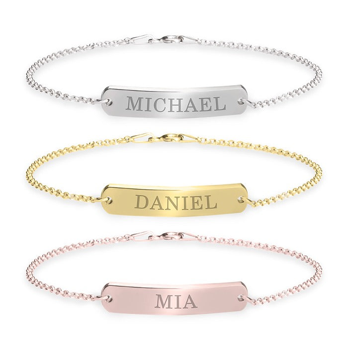 Classic Name Bar Bracelet