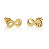 Infinity Initial Earrings