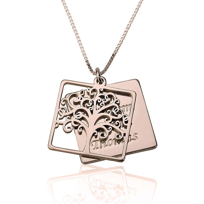 Engraved Family Tree Necklace