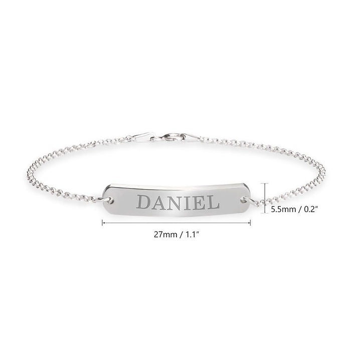 Classic Name Bar Bracelet