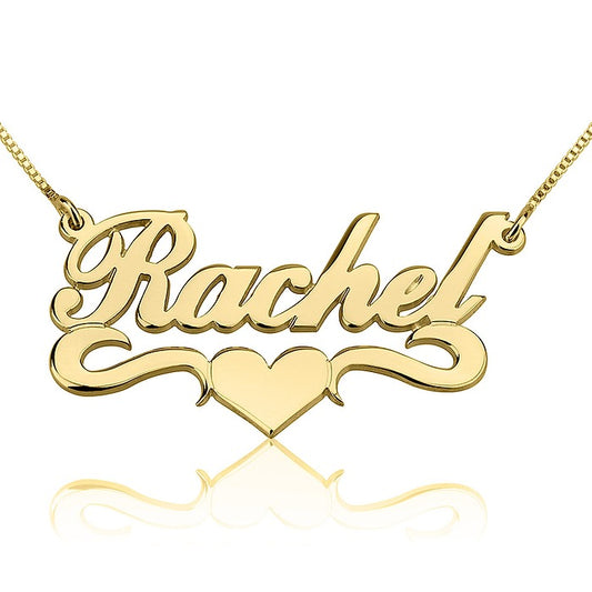 Name Necklace with Heart