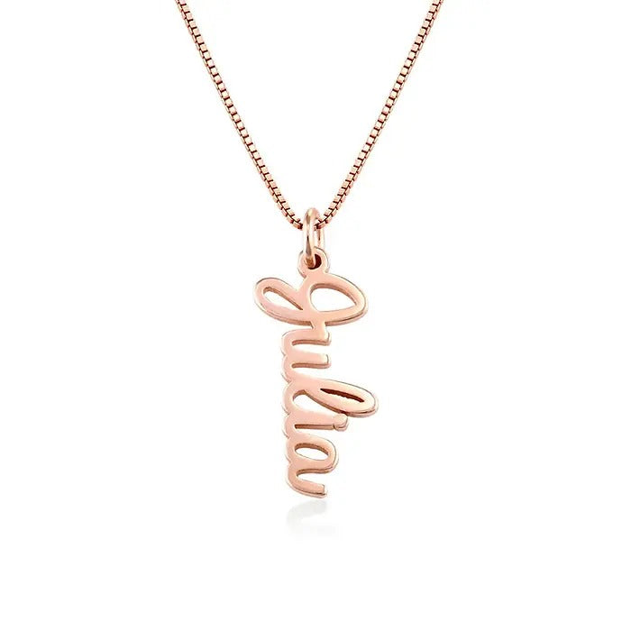 Vertical Name Necklace